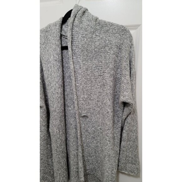 Eddie Bauer Womens Heather Gray Shawl Collar Knit Cardigan Sweater L/XL - Picture 5 of 10